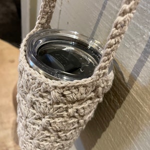 YETI Water Bottle Holder Crochet Cotton Custom Color