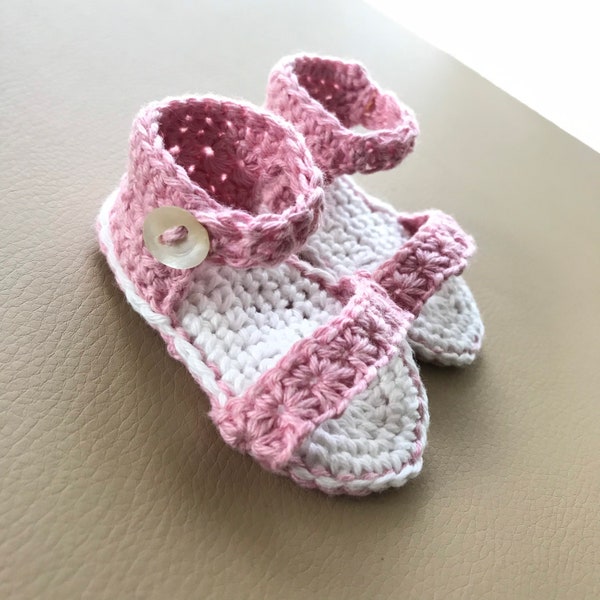 Baby Sandals Cotton Crochet