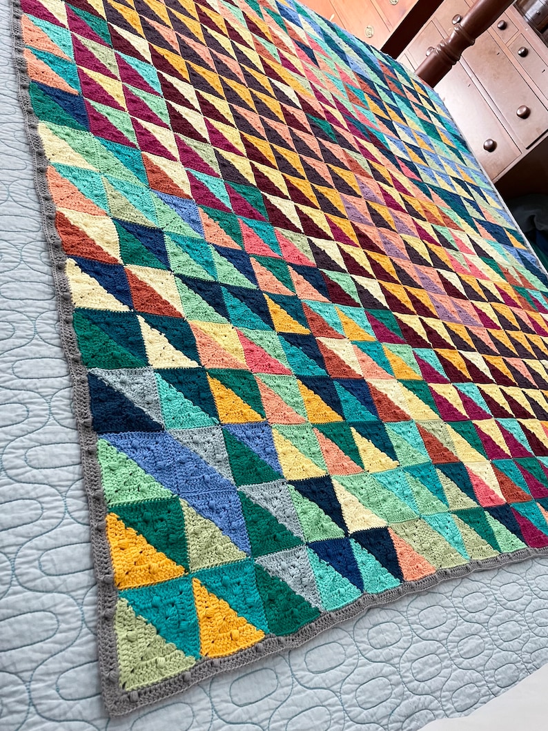 Temperature Blanket Squares Crochet Pattern PDF Digital Etsy