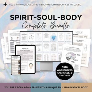 Holistic Wellness Workbook Digital Download Therapy Resource Mental Health Journal Printable Self Care Spiritual Guide Anxiety Relief Stress