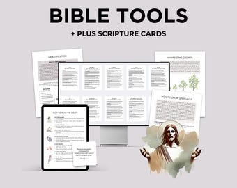 Bible Study Printable Prayer Guide Spiritual Growth Tool Kit Digital Download Scripture Card Reading Material Faith Resource Church Group