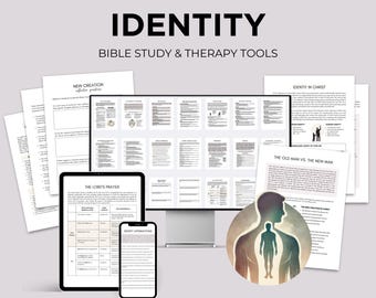 Biblical Identity Guide Spiritual Growth Journal Printable Prayer Worksheet Faith Based Bible Study Tool Digital Worksheets Download PDF