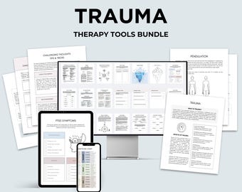 Digital Therapy Worksheet Trauma Recovery Support Material Counseling Resource Mental Health Professional Guide Treatment Plan Therapy Aid