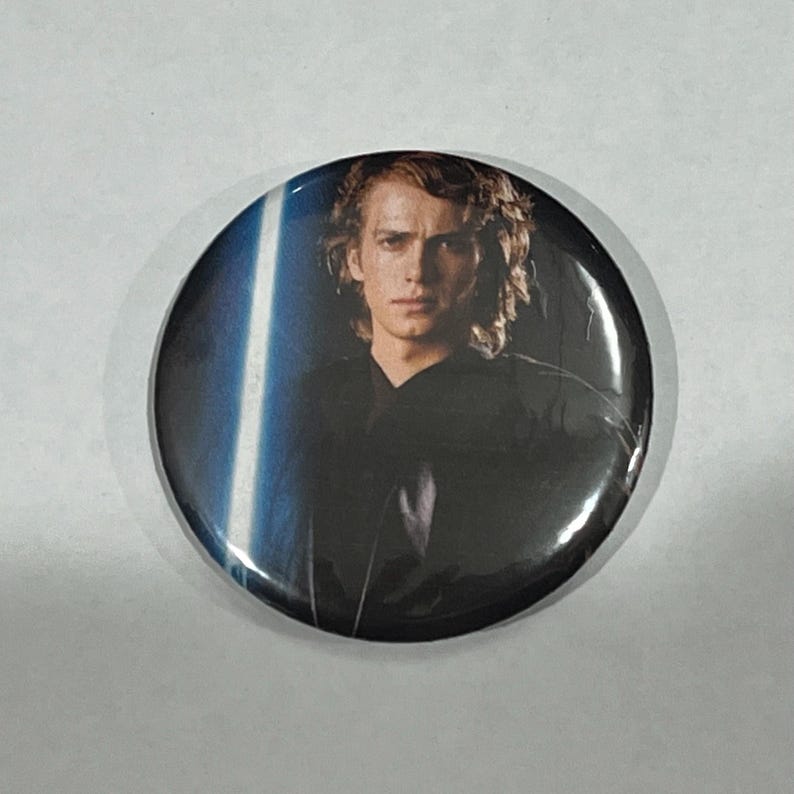 Anakin Button Star Wars Prequels Anakin, Padme, Obiwan 2.25” Button Pins - Etsy