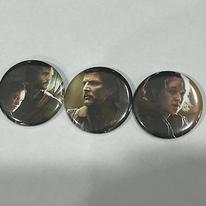 The Last of Us TV Show Joel & Ellie 2.25” Button Pins