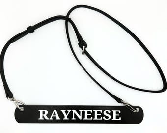 Personalized Name Crossbody Book Carrier Bookmark w/ Genuine Leather Adjustable Strap - Hands-Free Reading, Waterproof, Book Accessory