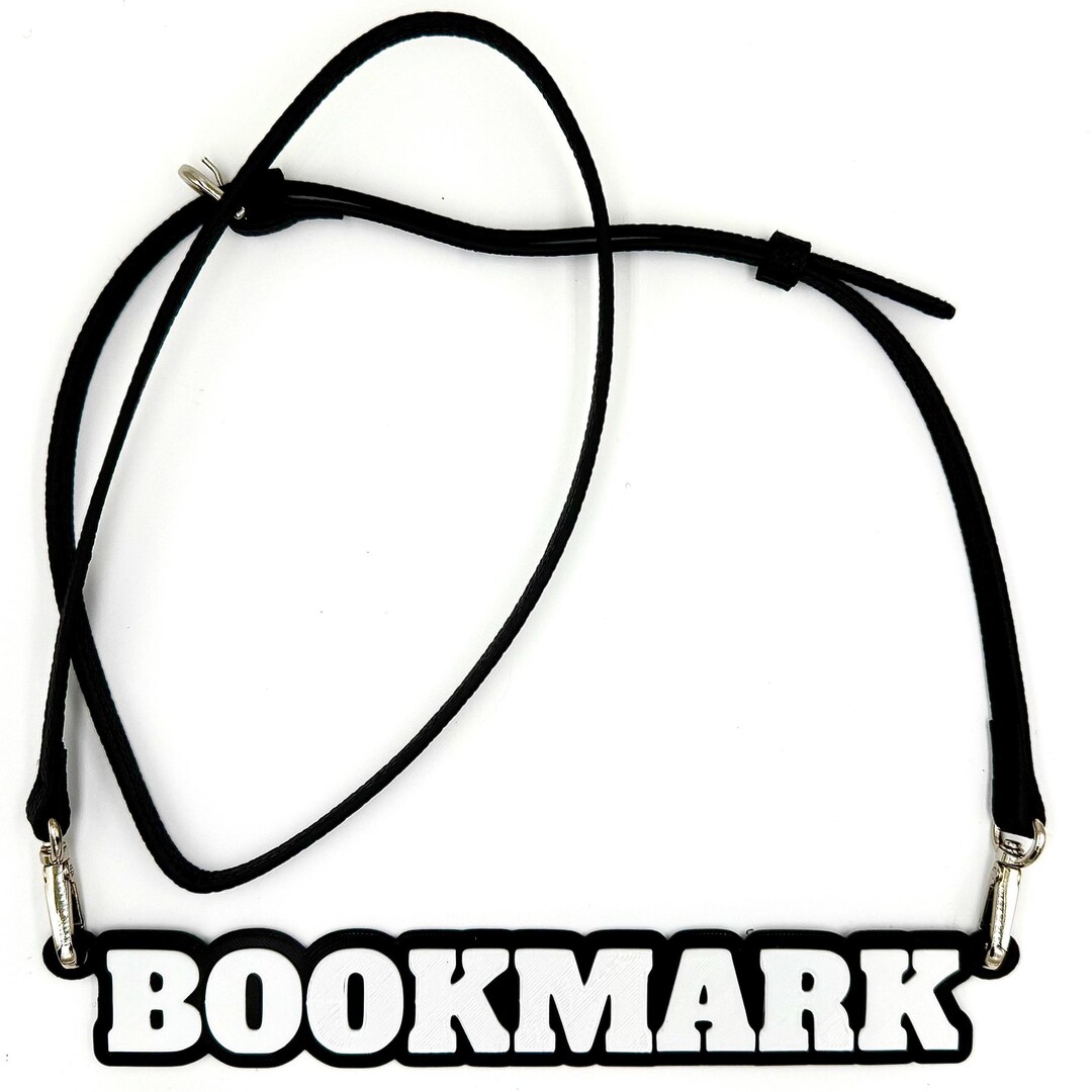 Crossbody Book Carrier Bookmark: Vegan Leather Adjustable Strap - Etsy