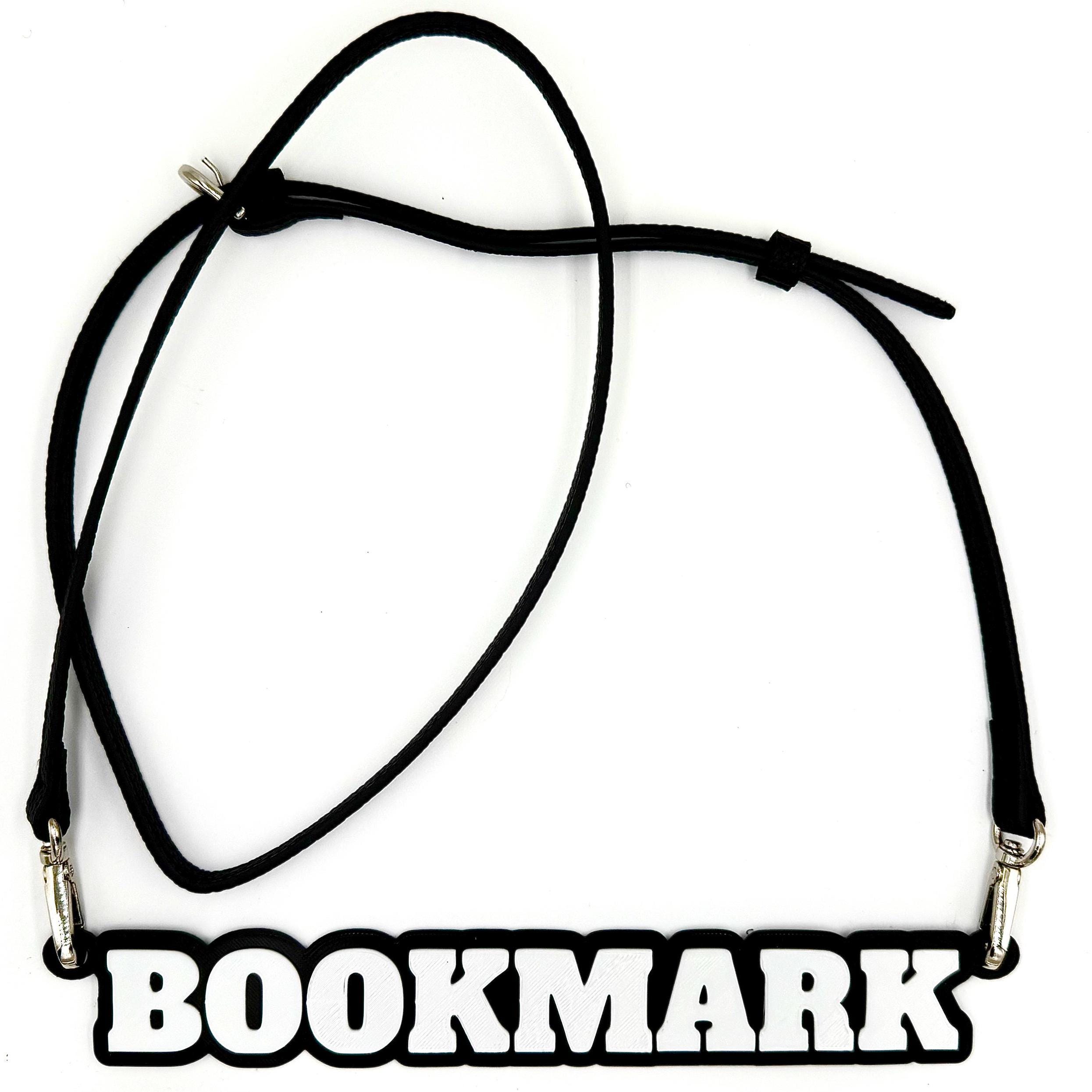 Chic Crossbody Book Carrier Bookmark with Vegan PU Leather Adjustable Strap - Hands-Free Reading Companion, Waterproof, Book Lover Accessory