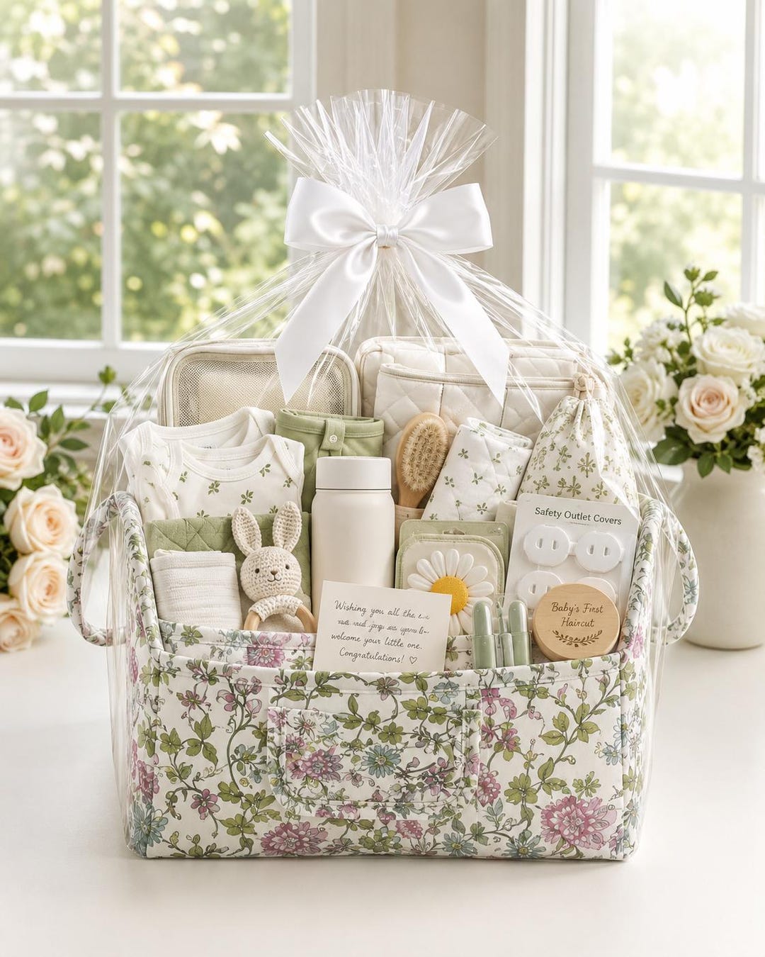 Luxury Gender Neutral Baby Gift Basket, Thoughtfully Curated Unisex ...