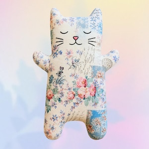 Beginner Friendly Cat Plush Kids Toy Sewing Pattern PDF | Instant Digital Download | DIY Stuffed Cat Plushie | Printable Pattern