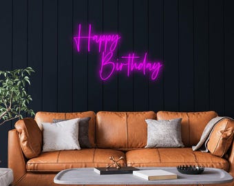 Happy Birthday Neon Sign