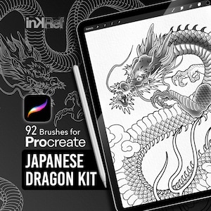 Japanese Dragon Kit – Procreate Brush Pack for Tattoo Artists & Illustrators