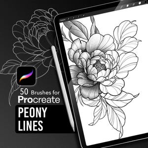 Peony Lines – Procreate Brush Set for Tattoo Artists & Illustrators
