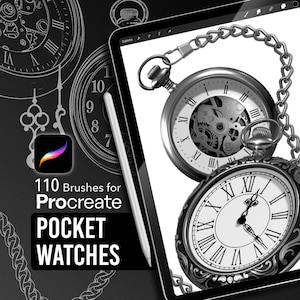 Pocket Watches – Procreate Brush Pack for Tattoo Artists & Illustrators