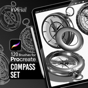 Kompassset – Procreate penselpaket för tatuerare och illustratörer