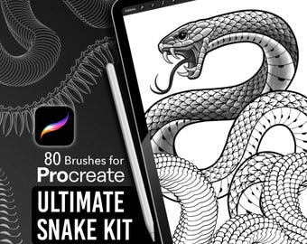 Ultimate Snake Kit – Procreate Brush Pack for Tattoo Artists & Illustrators