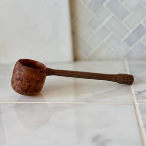 Handmade Wooden Coffee Scoop – 3 Tbsp Measuring Spoon for Coffee, Tea, Sugar, Flour, Spices – Rustic Wood Scoop for Kitchen & Pantry (#7)