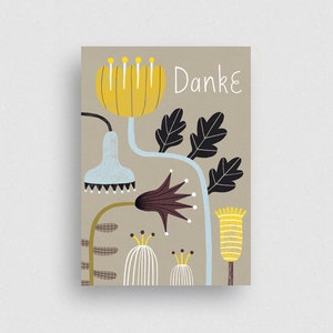 Postcard | Danke Flora | Ecofriendly - 100% Recycled paper