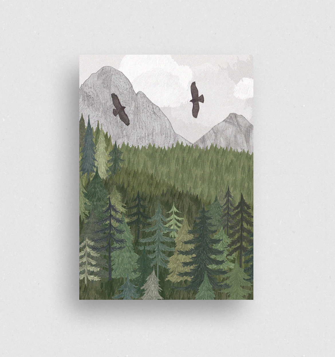Postcard | Bussardflug | marga.marina
