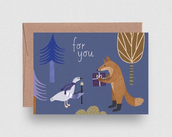 Postcard | Fuchs & Gans | Ecofriendly - 100% Recycled paper