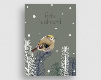 Postcard | Wintergoldhähnchen | Ecofriendly - 100% Recycled paper