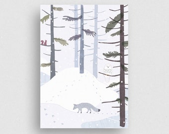 Postkarte | Winterland | Recyclingpapier