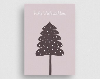 Postcard | Wintertanne | Rosé | Ecofriendly - 100% recycled paper