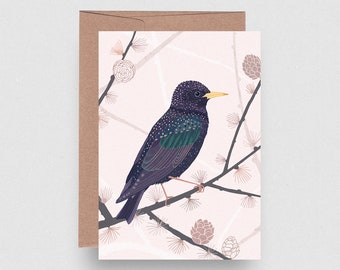 Greeting Card | Star | Vogel des Jahres 2018 | marga.marina