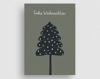Postcard | Wintertanne | Moos > Ecofriendly - 100% recycled paper
