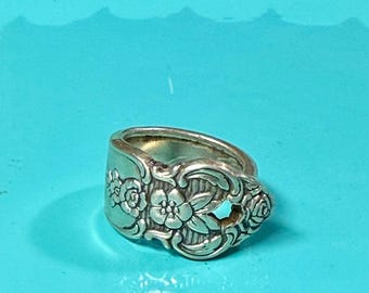 Spoon Ring floral themed