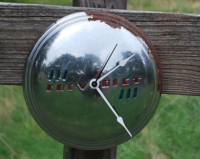 Chevrolet Hubcap Clock 1941 To1948 Chevy Classic Car Pickup Etsy