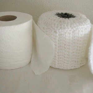 Crochet Toilet Paper Cozy Cover Delightfully Realistic
