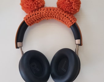 Crochet Pom Pom Headphone Accessory