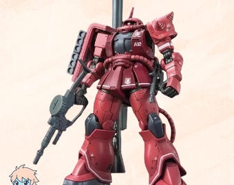 Anime Mecha Red Comet Zaku HG 1/144 Model | Buildable Action Figure | Detailed Robot Statues for Display | Classic Sci-Fi Gundam Style Decor