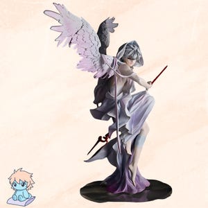 28cm Angel Wings Anime Figure Statue – Kaworu Nagisa PVC Collectible, Large Manga Model, Otaku Room Decor, Evangelion Inspired Gift for Fans