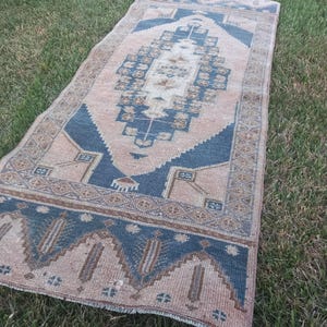 Turkish Rug, Vintage Rug,2x5 Rug, Small Soft Rug,2x5 Antique Rug,Anatolian Rug, Neutral Rug,Oushak Rug,Area Rug,Turkish Vintage Rug,2x4.8 ft