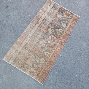 2x4 Rug,2x4 Vintage Rug,Small Runner, 2x4 Oushak Rug,2x4 Runner Rug, Coloring Runner,Rugged Kitchen, Handmade Rug,Home Decore Rug,1.9x3.5 ft