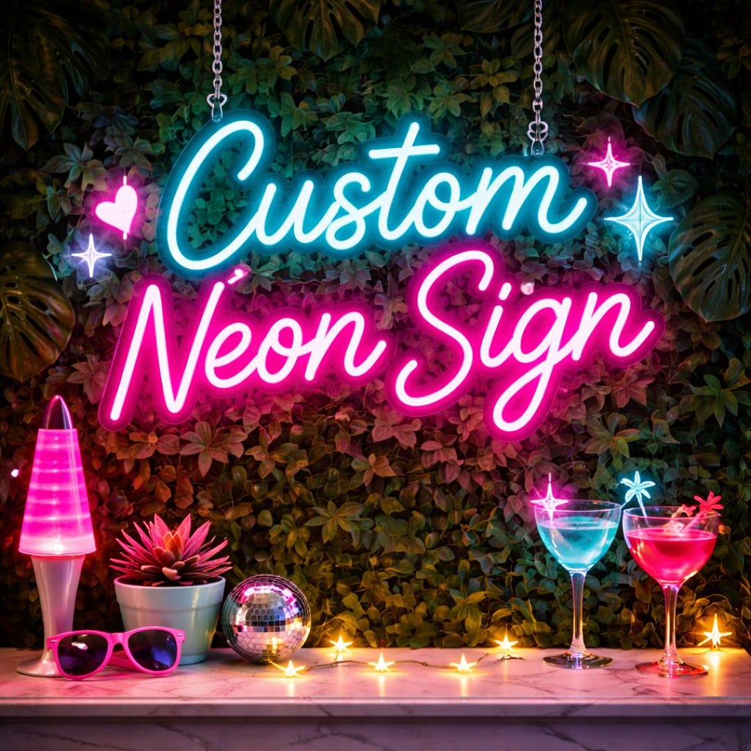Custom Neon Sign Personalized Name LED Light for Bedroom Decor ...