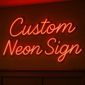 Arte de parede com letreiro de neon LED personalizado - Presente de decoração personalizado para casa - Letreiro de neon personalizado - Arte de parede com letreiro de neon LED personalizado para aniversário ou data comemorativa