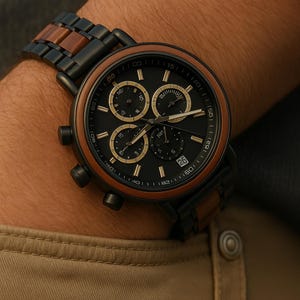 Engraved Wood Watch - Perfect Anniversary Gift for Him - custom wooden watches for Men - Unique Groomsmen Gift Idea - graduation gift