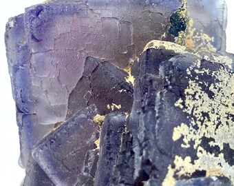 Cubic Fluorite with Calcite Crystal Specimen, Pakistan