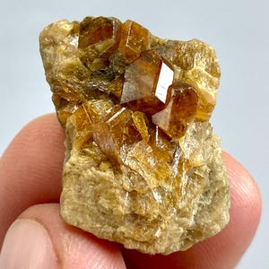 60 Carats Unique Rare Garnet Crystal On Matrix from Pakistan @ 31x20x18mm/Earthy Home Decor & Display Collectible