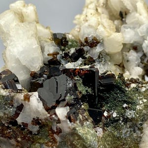 110 Carats Extremly Rare Unique Vesuvianite With Albite Crystal On Matrix Pakistan @ 40x27x20mm / Display Specimen,For collectors,Home Decor