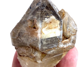 165 Grams Unique Rare Window Quartz Crystal from Pakistan @ 73x44x41mm/Earthy Home Decor & Display Collectible