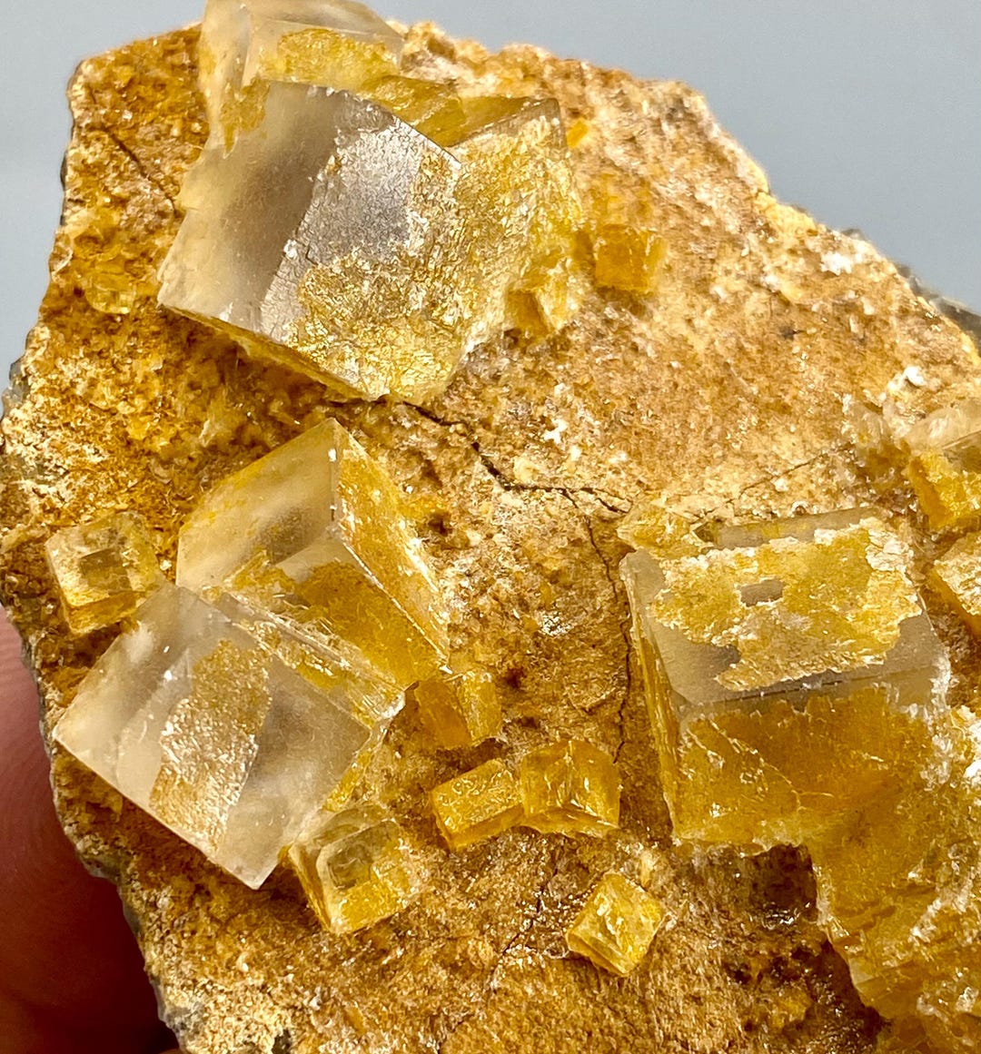 Cubic Fluorite & Calcite Crystal Specimen, Pakistan - Etsy