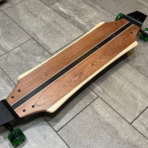 Longboard With Drop Plates Highland walnut and Maple Etsy