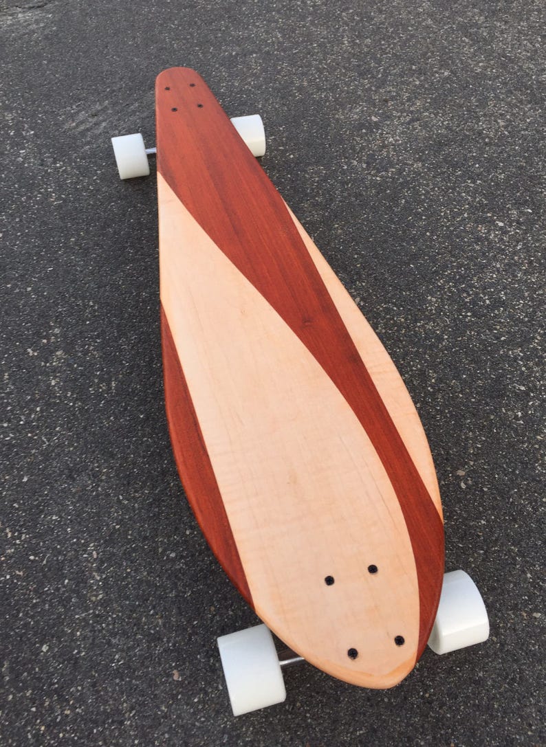Custom Made with Maple and Padauk Longboard Montezuma 40x10