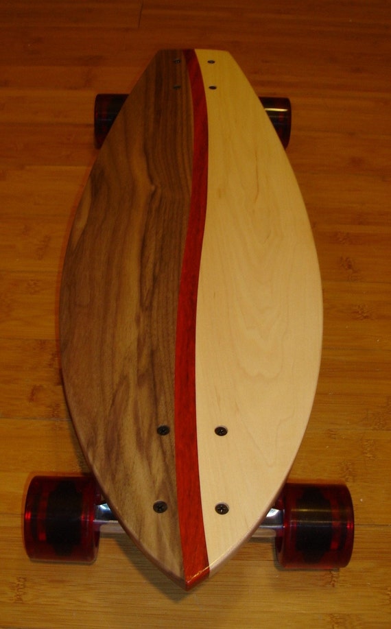Custom Made with Maple and Padauk Longboard Montezuma 40x10