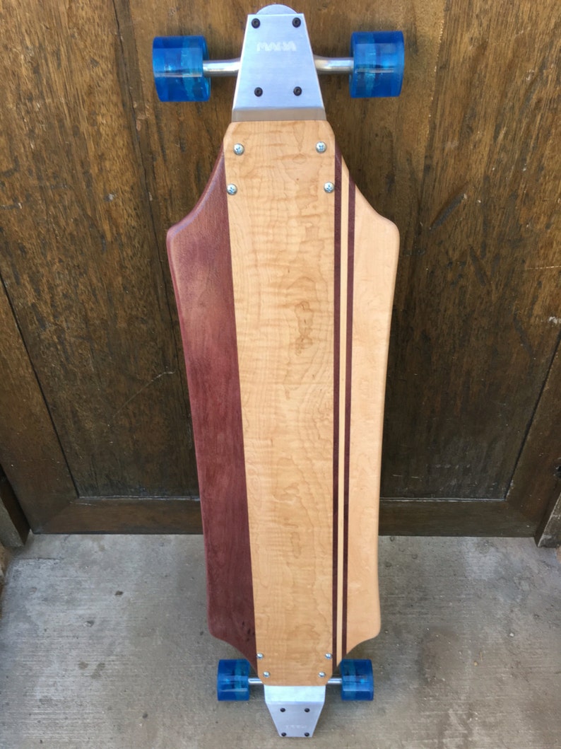 Longboard With Drop Plates Solid Wood Verona Etsy