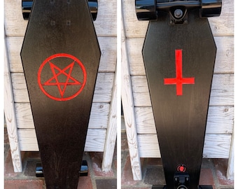 Coffin Penta-Cross Croozer Longboard 30"  - "Coffin" Black Board